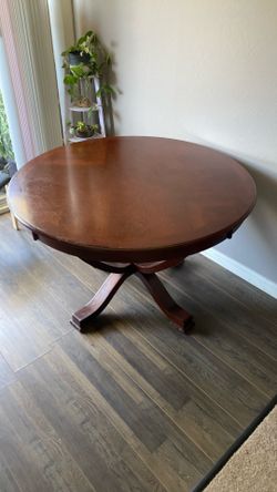 Round Wood Table