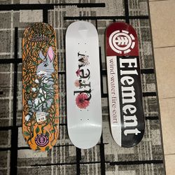 Element Skate decks and Drew deck!