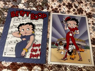 BETTY BOOP NOSTALGIC METAL FRAMES .. $15 EACH OR BOTH FOR $25