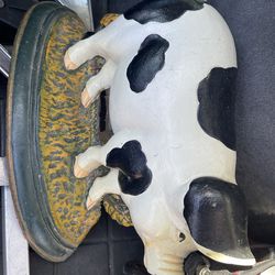 Vintage Cast Iron Pig Doorstop