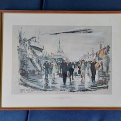 Print " Homecoming Of Destroyer Squadron 24 From Vietnam,  Newport R.I. 