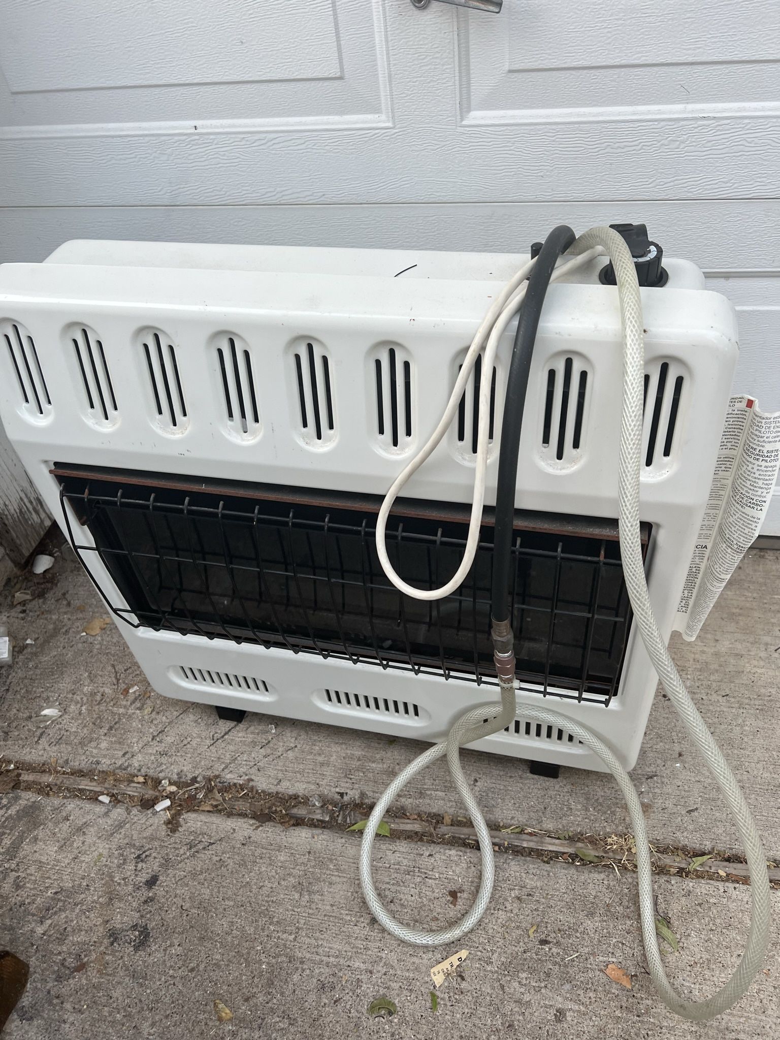 Propane Heater Working