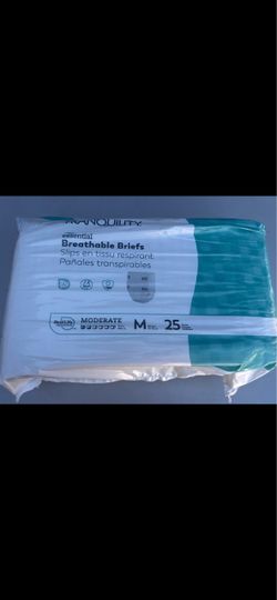 Tranquility Essential Adult Incontinence Brief M Moderate Absorbency Breathable,