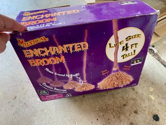 Musical Enchanted Broom Halloween Decoration