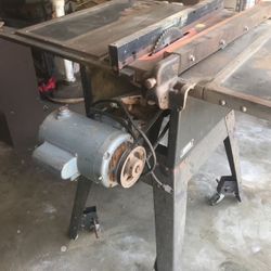 Steel Craftsman Table Saw From Sears With 10” Blade