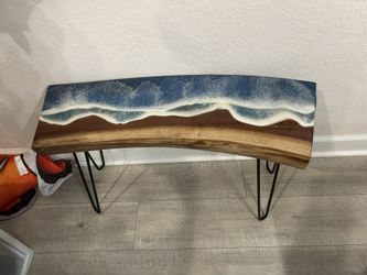Resin Ocean Theme Bench