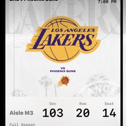 2 Laker Tickets 