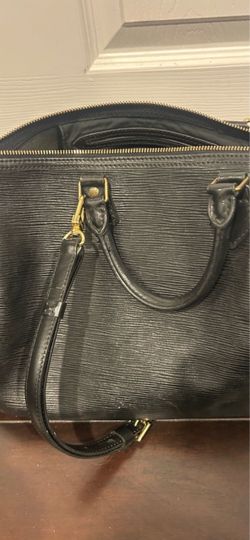 Louie Vitton black lizard classic vintage era bag
