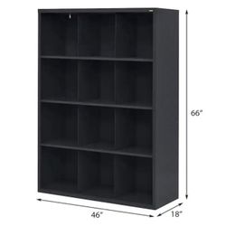 HUGE Heavy Duty STEEL 12-Cube Organizer (66 in. H x 46 in. W x 18 in. D) - Perfect For Schools, Daycares & Garages  - Paid $600 Each w/tax - Have 3