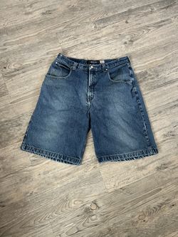 Anchor Blue Baggy Jean Shorts