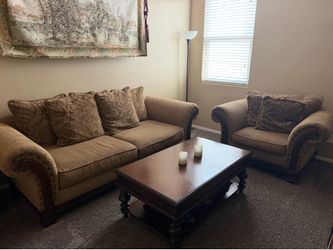 Sofa and arm chair