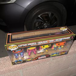 Funko Pop! Marvel: Blacklight 4 Pk Target Exclusive Captain Ironman Thor Strange