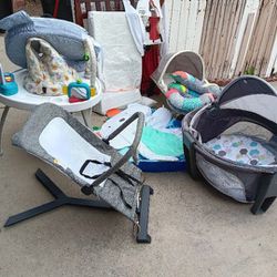 Baby Items, Bassinet,  Stroller, Baby Seat, Baby Bouncer,  Baby Play Mat, Jumper Etc