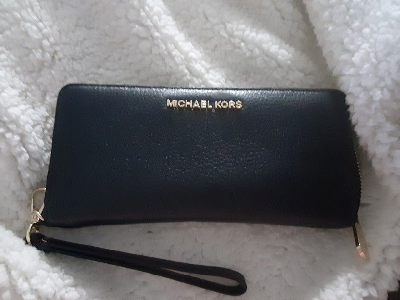 Authentic Leather MK wallet