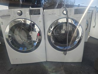 Lg Washer And Dryer Set Electric Lavadora Y Secadora 30-day Warranty 