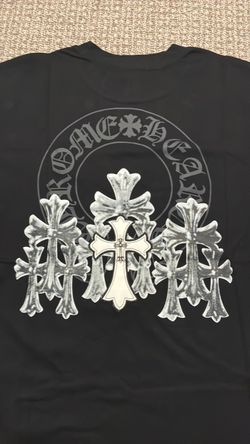 Chrome Hearts T Shirt with embroidery and metal Size Medium