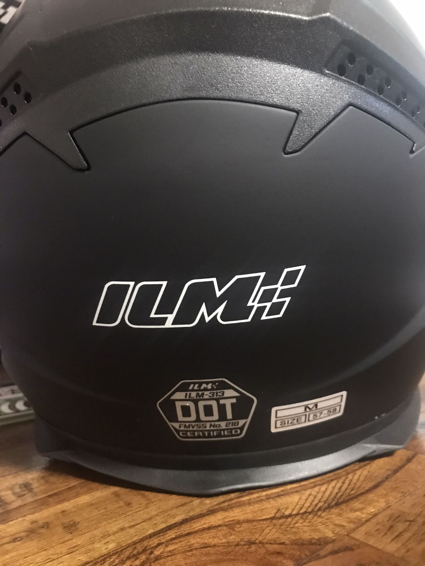 Brand New Matte Black Helmet Size M