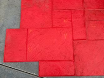Concrete Ashlar-stamp with River slate texture