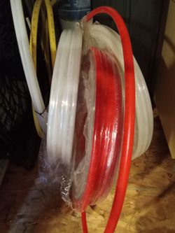 1/2" Clear, Blue And Red Rolls Of Pex A And B