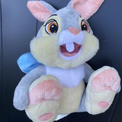 Disney Store THUMPER Bunny Rabbit Bambi Soft Plush Sewn Eyes 8"