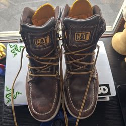 Cat steel toe boots
