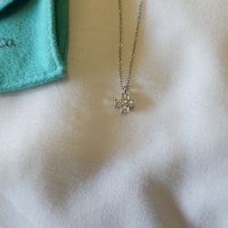 Tiffany's Vintage Platinum Cruciform Diamond Necklace 