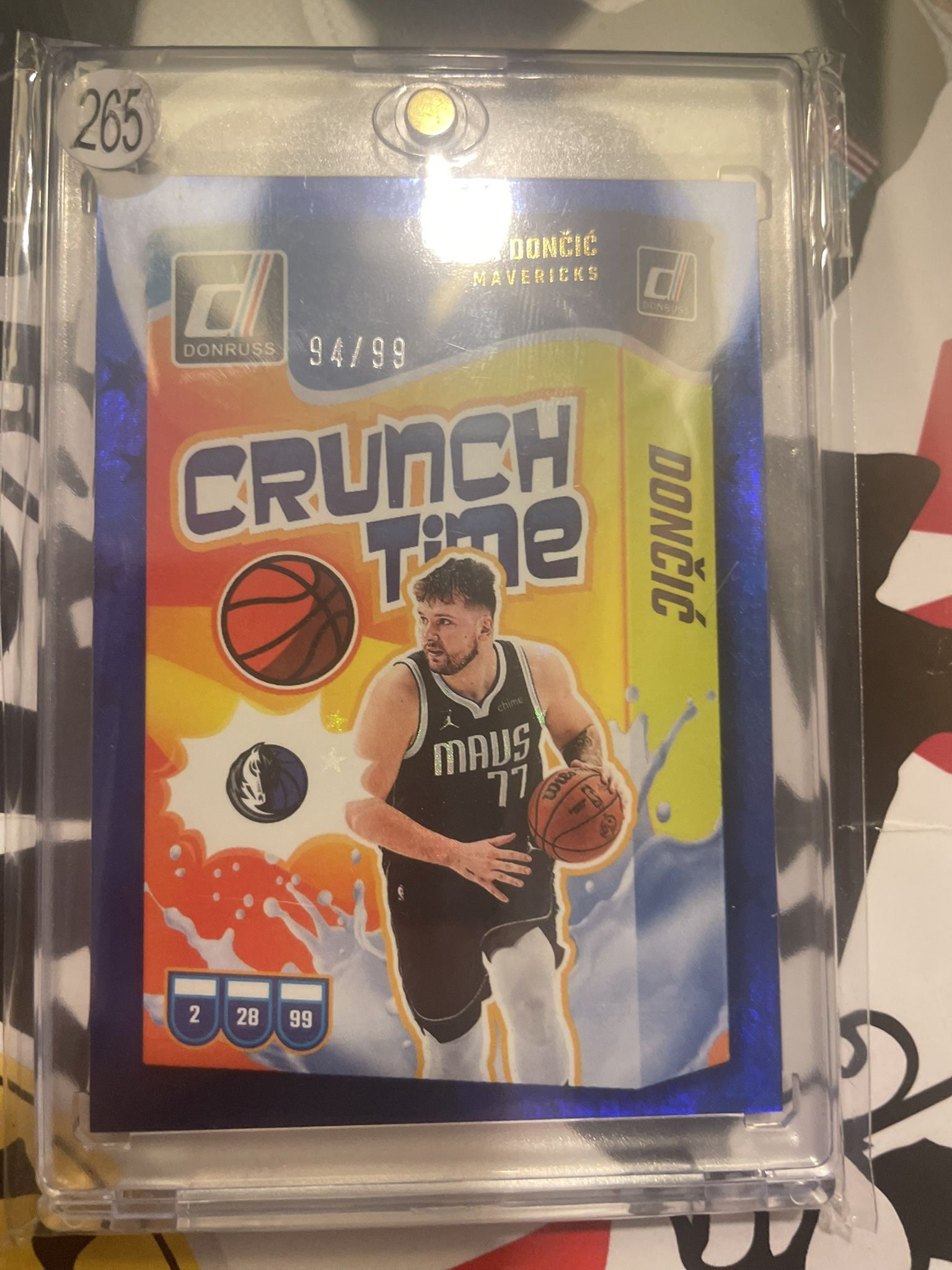 2024-25 Panini Donruss Crunch Time #8 Luka Dončić Blue /99