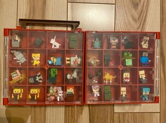 Minecraft Nether Cube case with 34 figures