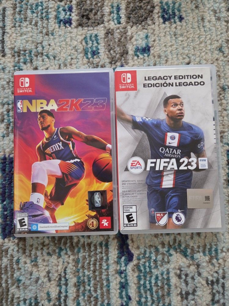 NBA 2k23 & FIFA 23 Nintendo Switch Game