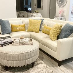 Beautiful Leather Sectional 