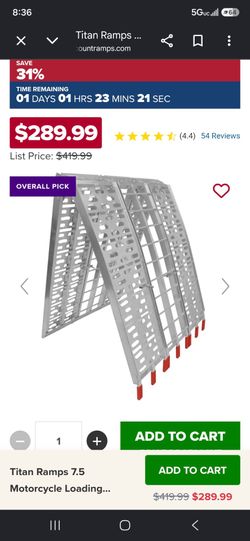 Motorcycle ramps - Aluminum