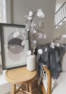 Modern Minimalist Grey Framed Wall Art | Neutral Contemporary Decor