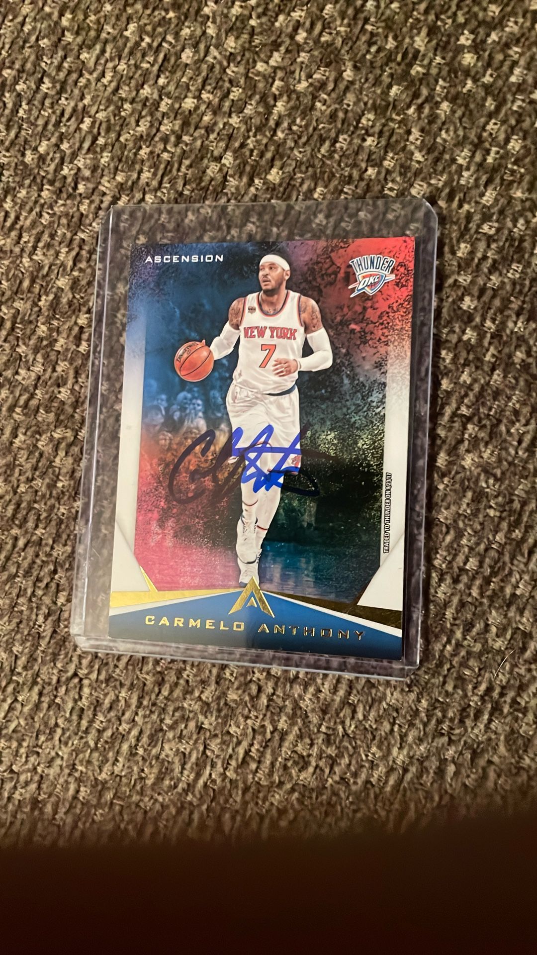 Carmelo Anthony Signed Card