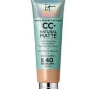 IT Cosmetics CC+ Cream Natural Matte Foundation with SPF 40. 