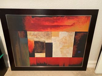 Large Framed Abstract Wall Art