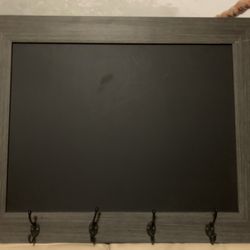 Chalkboard With Hooks