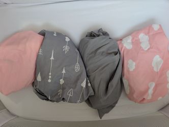 Bedside bassinet sheets