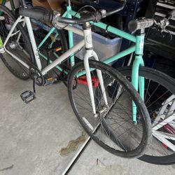 Blue Fixie Bike