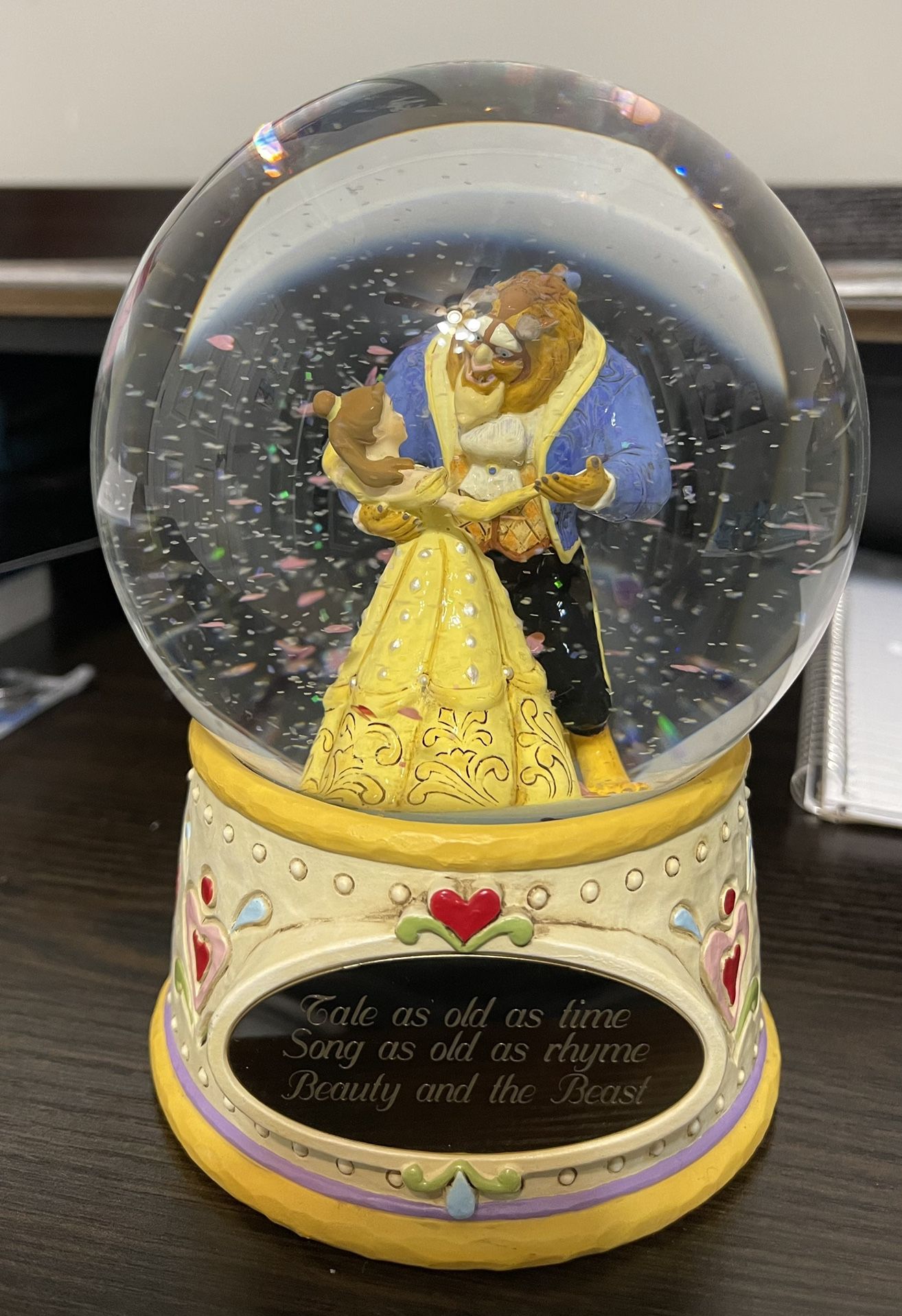 Disney Traditions Beauty And The Beast Snow Globe