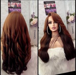Human Hair Blended Lace Front Wig