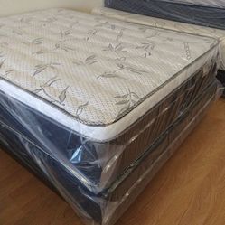 Queen Size Euro Pillow Top Mattress