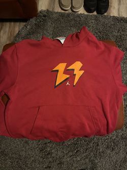 Red/Orange Jordan Sweatshirt Medium