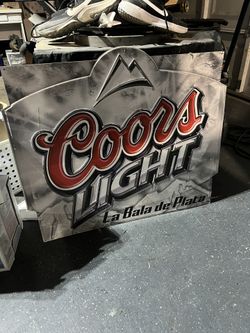 Coors Light Aluminum Sign
