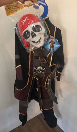 🏴‍☠️ NEW Pirate Costume – Boys Size 5/6 – Complete Set! 🏴‍☠️