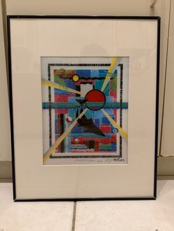 Marvin “Murf” Murphy  Dolphin Song  1993 signed and framed print.