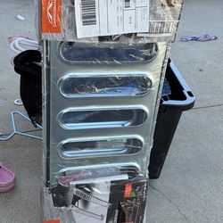 Metal ramp for motorcycle