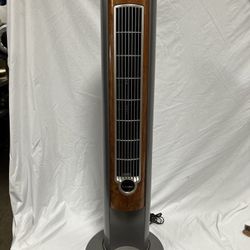 Lasko Tower Fan Model T42954 Oscillating w/ Timer Wood Grain Works