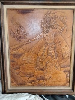 Indian Photo On Leather