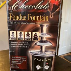 Nostalgia 3 Tier Chocolate Fondue Fountains Stainless Steel Base