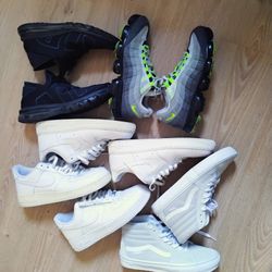 Nikes And Vans Shoes Bundle 